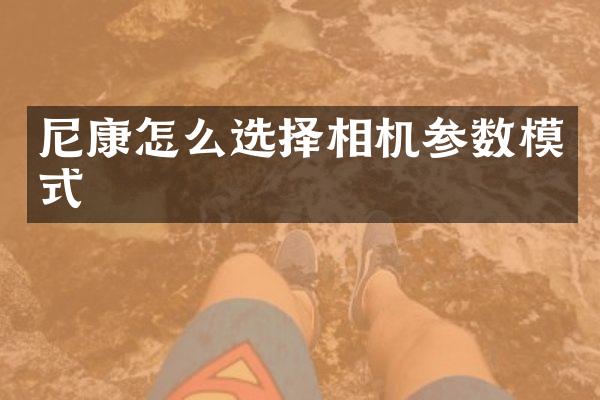 尼康怎么选择相机参数模式