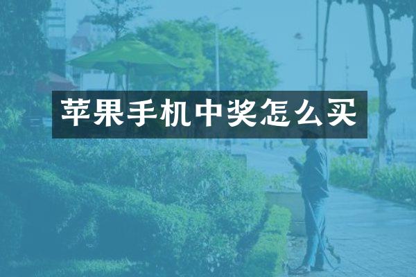 苹果手机中奖怎么买