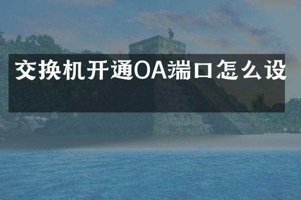 交换机开通OA端口怎么设置
