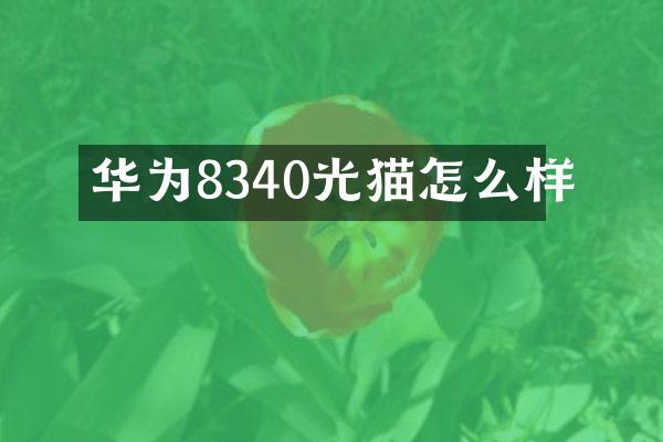 华为8340光猫怎么样
