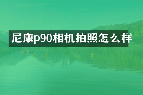 尼康p90相机拍照怎么样