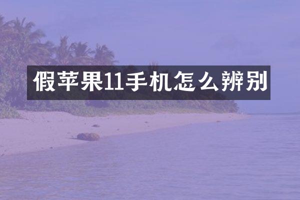 假苹果11手机怎么辨别