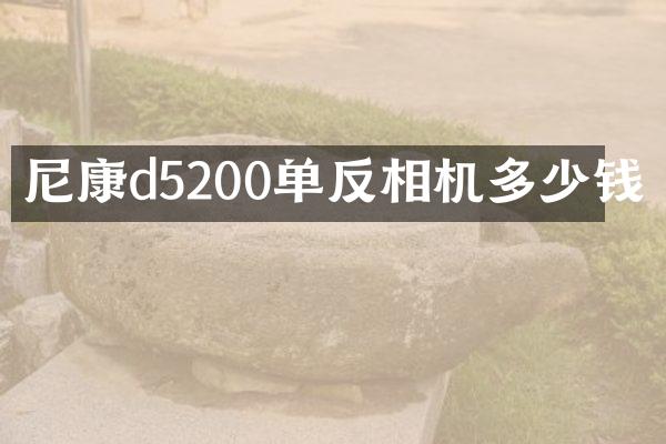 尼康d5200单反相机多少钱