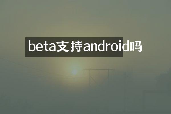 beta支持android吗
