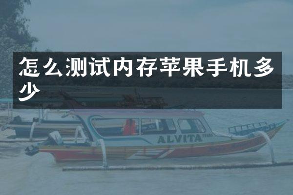 怎么测试内存苹果手机多少