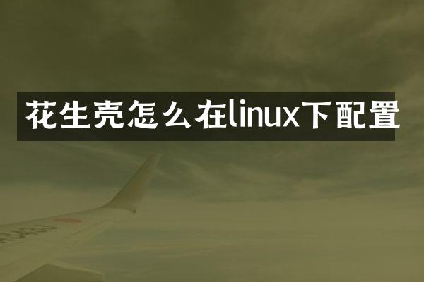 花生壳怎么在linux下配置