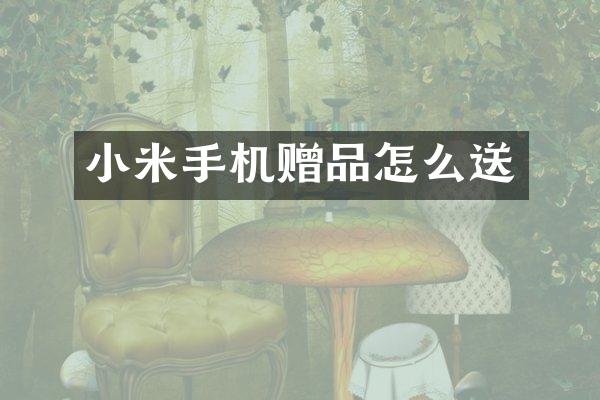 小米手机赠品怎么送