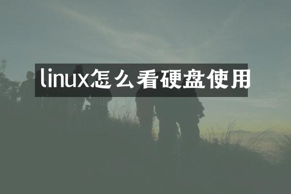 linux怎么看硬盘使用