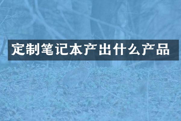 定制笔记本产出什么产品