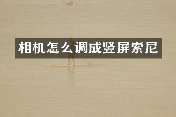 相机怎么调成竖屏