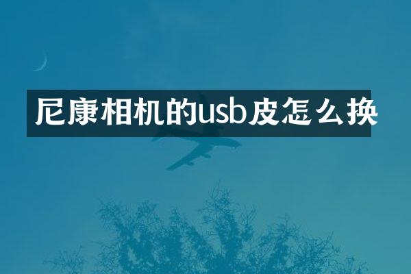 尼康相机的usb皮怎么换