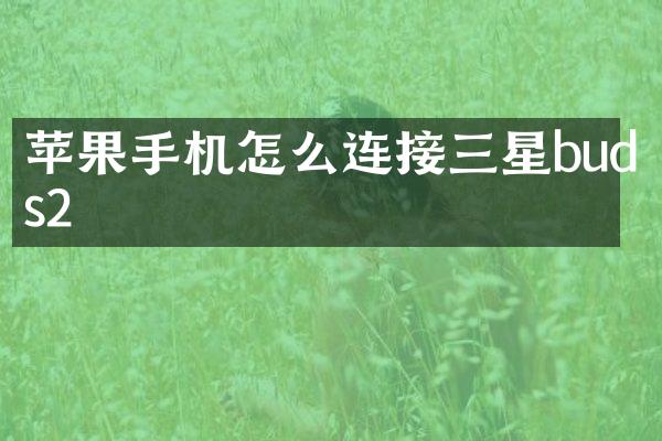 苹果手机怎么连接三星buds2