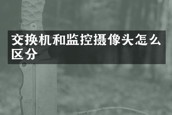 交换机和监控摄像头怎么区分