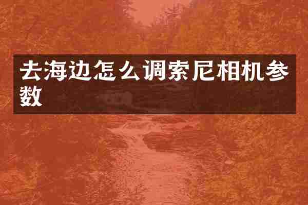 去海边怎么调相机参数
