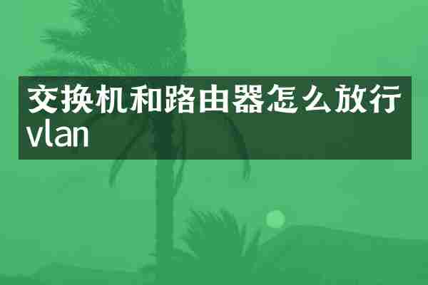 交换机和路由器怎么放行vlan