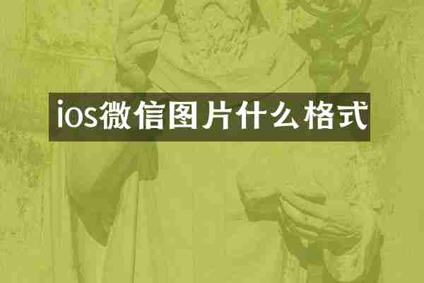 ios微信图片什么格式