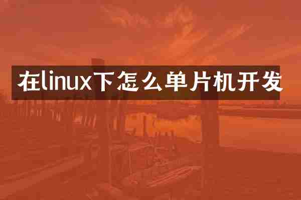 在linux下怎么单片机开发