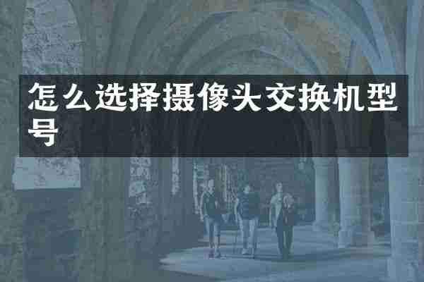 怎么选择摄像头交换机型号