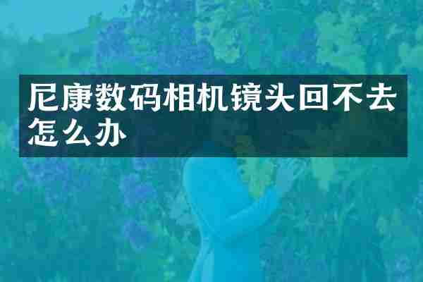 尼康数码相机镜头回不去怎么办