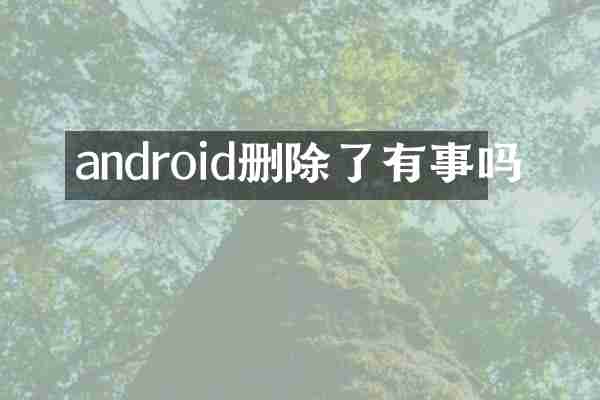 android删除了有事吗