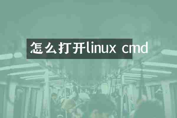 怎么打开linux cmd