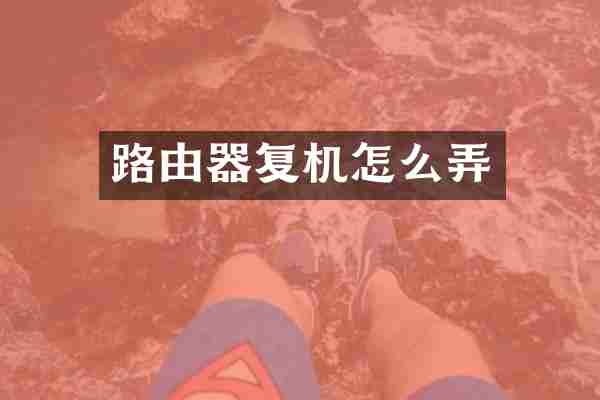路由器复机怎么弄