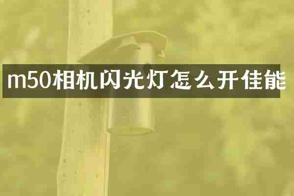 m50相机闪光灯怎么开佳能