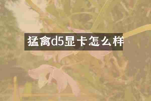 猛禽d5显卡怎么样