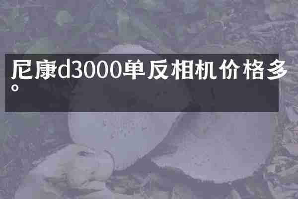 尼康d3000单反相机价格多少