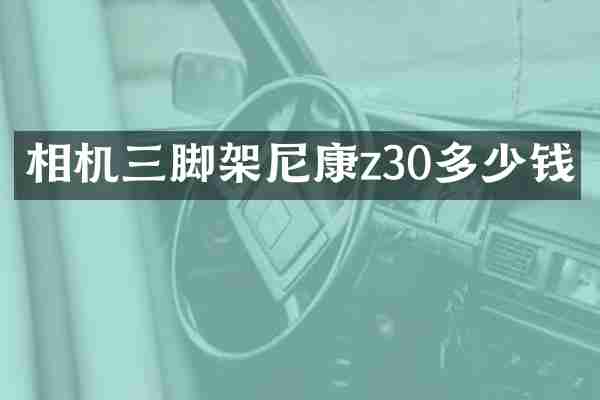 相机三脚架尼康z30多少钱