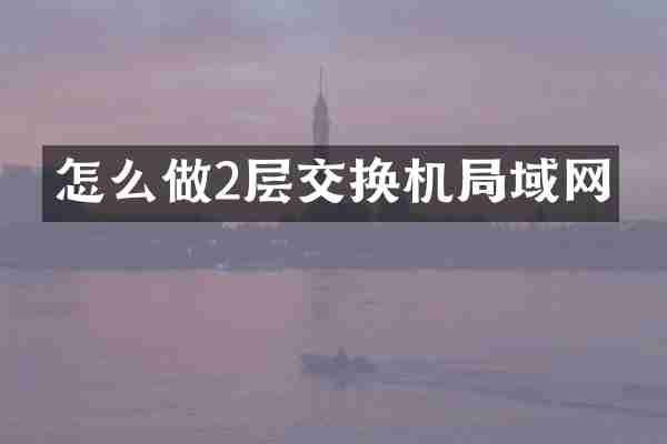 怎么做2层交换机局域网