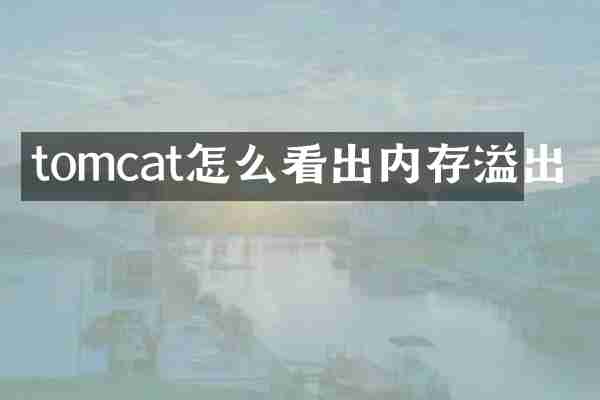 tomcat怎么看出内存溢出