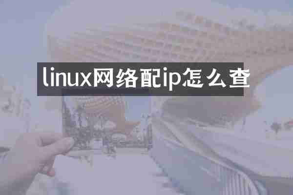 linux网络配ip怎么查