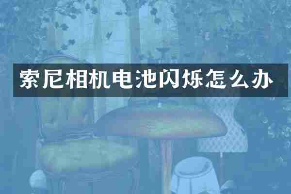 索尼相机电池闪烁怎么办