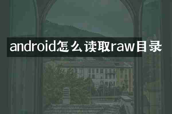 android怎么读取raw目录
