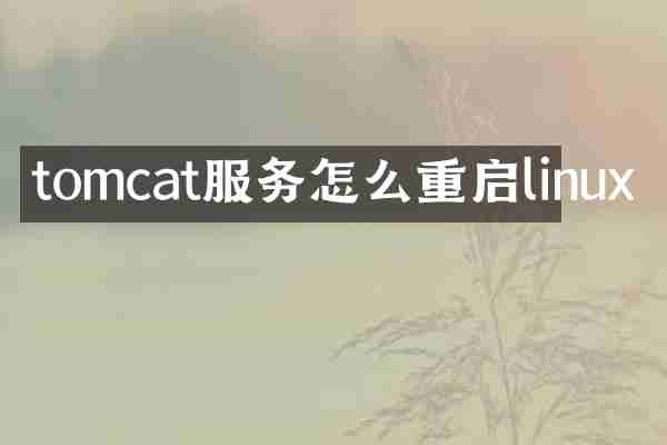 tomcat服务怎么重启linux