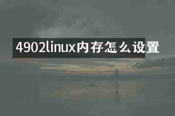 4902linux内存怎么设置