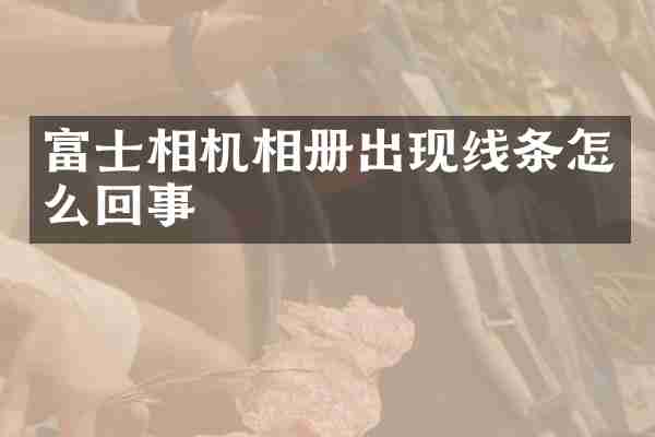 富士相机相册出现线条怎么回事