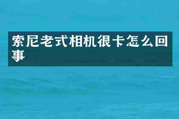 老式相机很卡怎么回事