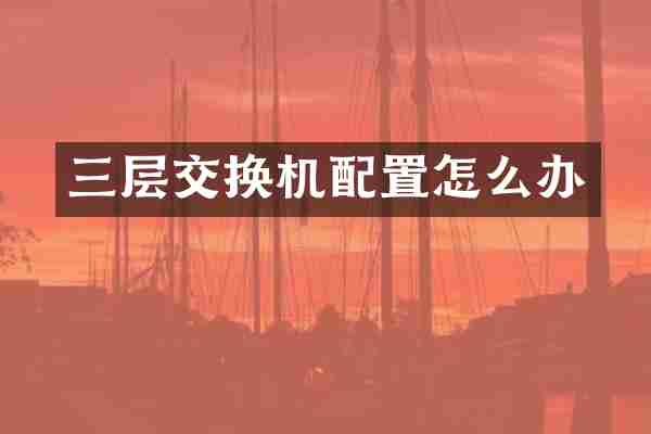三层交换机配置怎么办