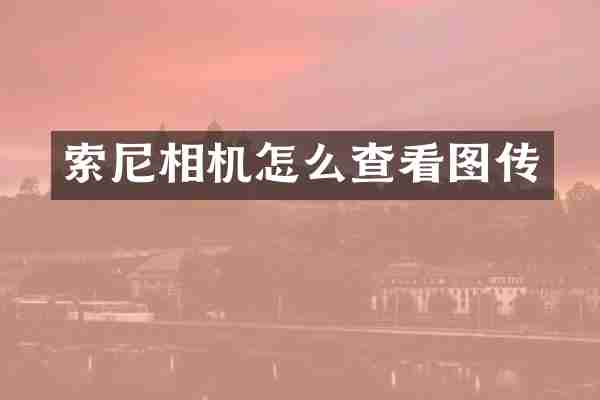 相机怎么查看图传