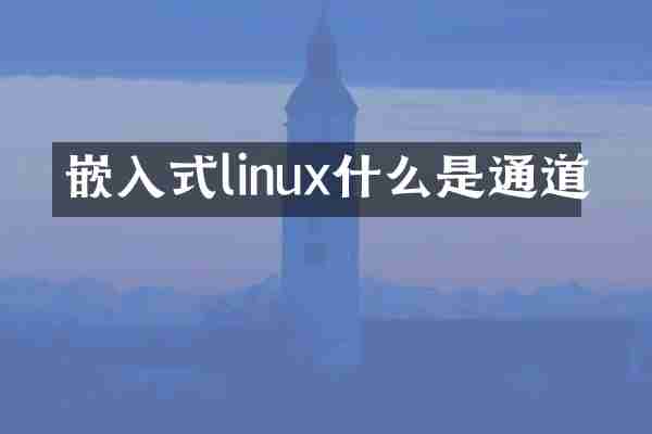 嵌入式linux什么是通道
