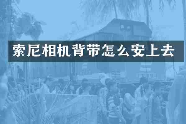 相机背带怎么安上去