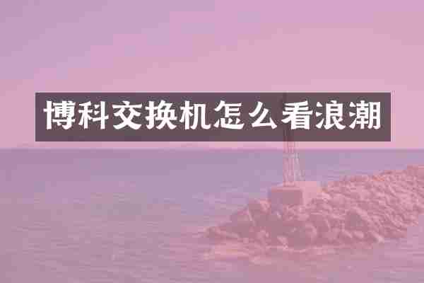 博科交换机怎么看浪潮