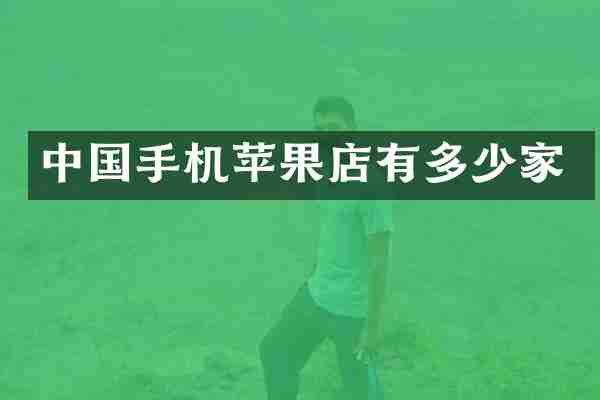 中国手机苹果店有多少家