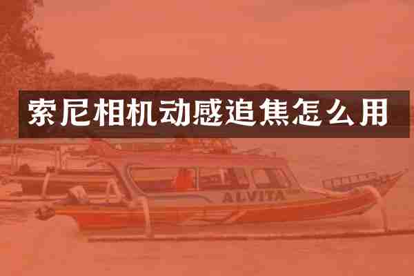 相机动感追焦怎么用