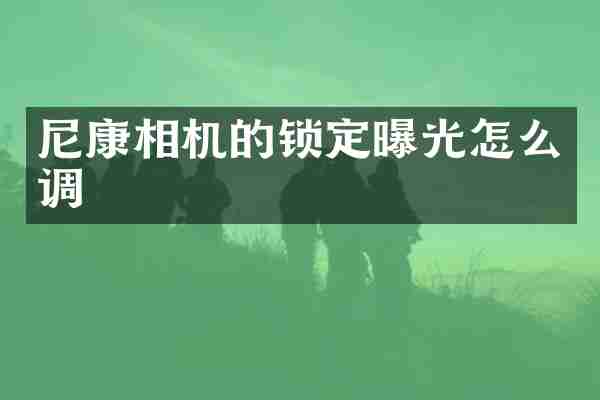 尼康相机的锁定曝光怎么调