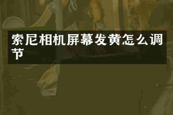 相机屏幕发黄怎么调节