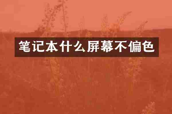 笔记本什么屏幕不偏色