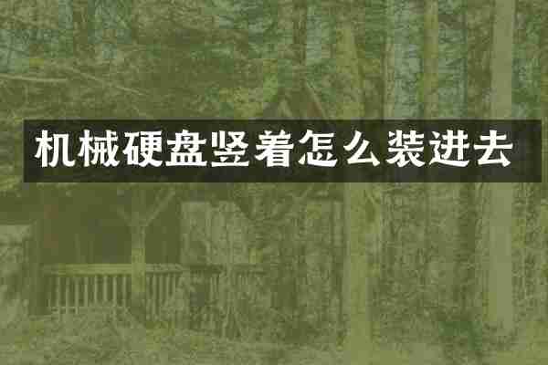 机械硬盘竖着怎么装进去